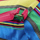 Gianni Versace Backpack Canvas Multicolor Gold Auth 142845V-18