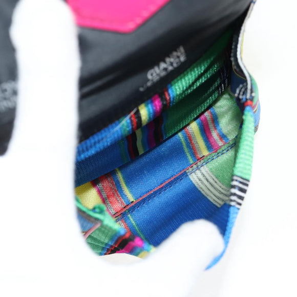 Gianni Versace Backpack Canvas Multicolor Gold Auth 142845V