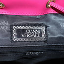 Gianni Versace Backpack Canvas Multicolor Gold Auth 142845V-25