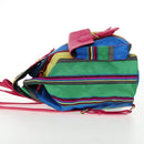 Gianni Versace Backpack Canvas Multicolor Gold Auth 142845V-4