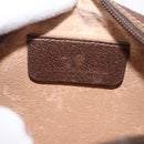 GUCCI GG Supreme Web Sherry Line Shoulder Bag PVC Beige Gold Red Auth 142847-16