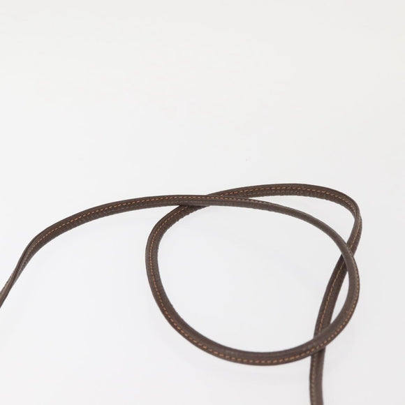 GUCCI GG Supreme Web Sherry Line Shoulder Bag PVC Beige Gold Red Auth 142847