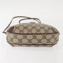 GUCCI GG Supreme Web Sherry Line Shoulder Bag PVC Beige Gold Red Auth 142847-9