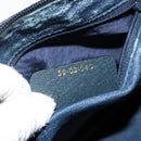 GUCCI GG Supreme Sherry Line Hand Bag PVC Navy Gold Red 39 02 040 Auth 142848-12