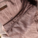 Salvatore Ferragamo Vala Shoulder Bag Leather Beige Gold Auth 142849-10