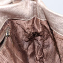 Salvatore Ferragamo Vala Shoulder Bag Leather Beige Gold Auth 142849-19