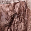 Salvatore Ferragamo Vala Shoulder Bag Leather Beige Gold Auth 142849-11