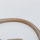 Salvatore Ferragamo Vala Shoulder Bag Leather Beige Gold Auth 142849-8