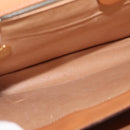 CELINE Macadam Canvas Hand Bag PVC Leather Brown Gold Auth 142852-11