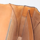 CELINE Macadam Canvas Hand Bag PVC Leather Brown Gold Auth 142852-21