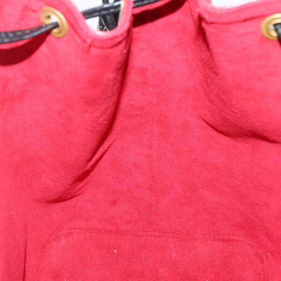 LOUIS VUITTON Epi Petit Noe Shoulder Bag Bicolor Black Red M44017 LV Auth 142857