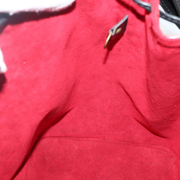 LOUIS VUITTON Epi Petit Noe Shoulder Bag Bicolor Black Red M44017 LV Auth 142857