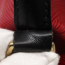LOUIS VUITTON Epi Petit Noe Shoulder Bag Bicolor Black Red M44017 LV Auth 142857-12