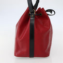 LOUIS VUITTON Epi Petit Noe Shoulder Bag Bicolor Black Red M44017 LV Auth 142857-3