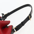 LOUIS VUITTON Epi Petit Noe Shoulder Bag Bicolor Black Red M44017 LV Auth 142857-8