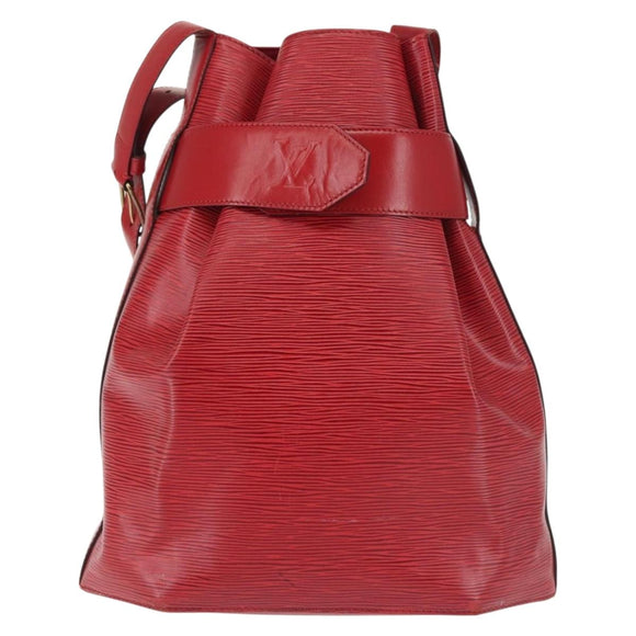 LOUIS VUITTON Epi Sac Depaule GM Shoulder Bag Red M80197 LV Auth 142859