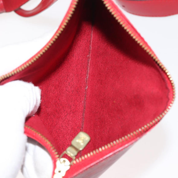 LOUIS VUITTON Epi Sac Depaule GM Shoulder Bag Red M80197 LV Auth 142859