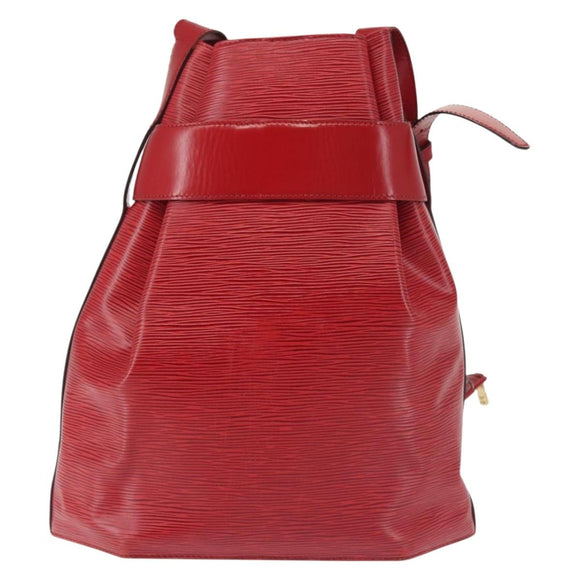 LOUIS VUITTON Epi Sac Depaule GM Shoulder Bag Red M80197 LV Auth 142859