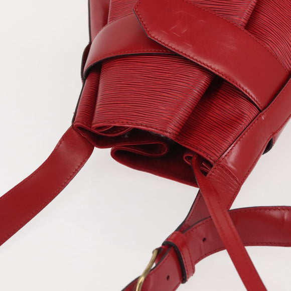 LOUIS VUITTON Epi Sac Depaule GM Shoulder Bag Red M80197 LV Auth 142859