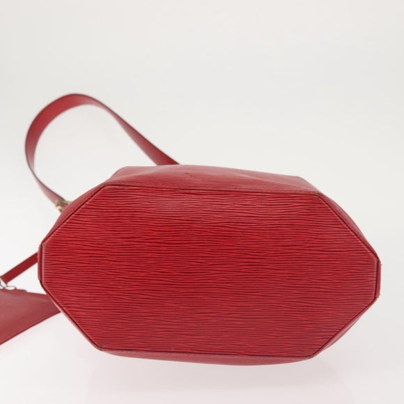 LOUIS VUITTON Epi Sac Depaule GM Shoulder Bag Red M80197 LV Auth 142859