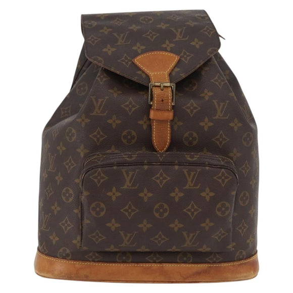 LOUIS VUITTON Monogram Montsouris GM Backpack M51135 LV Auth 142860