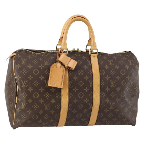 LOUIS VUITTON Monogram Keepall 45 Boston Bag M41428 LV Auth 142863