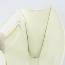 CELINE Shoulder Bag Leather White Silver Auth 142865-19