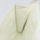 CELINE Shoulder Bag Leather White Silver Auth 142865-20