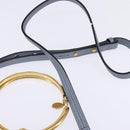 Chloe Nile Hand Bag Leather 2way Light Blue Gold Auth 142867-14