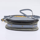 Chloe Nile Hand Bag Leather 2way Light Blue Gold Auth 142867-5