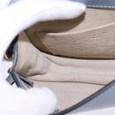 Chloe Nile Hand Bag Leather 2way Light Blue Gold Auth 142867-22