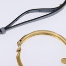 Chloe Nile Hand Bag Leather 2way Light Blue Gold Auth 142867-8