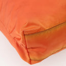 PRADA Tote Bag Nylon Orange Silver Auth 142868-15