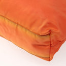 PRADA Tote Bag Nylon Orange Silver Auth 142868-16