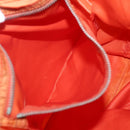 PRADA Tote Bag Nylon Orange Silver Auth 142868-21