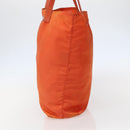 PRADA Tote Bag Nylon Orange Silver Auth 142868-4