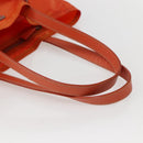 PRADA Tote Bag Nylon Orange Silver Auth 142868-7