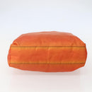 PRADA Tote Bag Nylon Orange Silver Auth 142868-5
