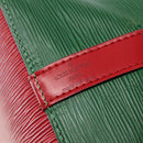 LOUIS VUITTON Epi Petit Noe Shoulder Bag Bicolor Green Red M44147 LV Auth 142869-17