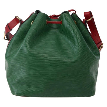 LOUIS VUITTON Epi Petit Noe Shoulder Bag Bicolor Green Red M44147 LV Auth 142869 - 0