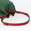 LOUIS VUITTON Epi Petit Noe Shoulder Bag Bicolor Green Red M44147 LV Auth 142869-7