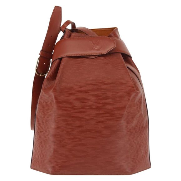 LOUIS VUITTON Epi Sac Depaule GM Shoulder Bag Brown M80193 LV Auth 142870