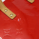 LOUIS VUITTON Monogram Vernis Reade PM Hand Bag Red Rouge M91088 LV Auth 142871-9