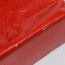 LOUIS VUITTON Monogram Vernis Reade PM Hand Bag Red Rouge M91088 LV Auth 142871-10
