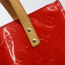 LOUIS VUITTON Monogram Vernis Reade PM Hand Bag Red Rouge M91088 LV Auth 142871-18