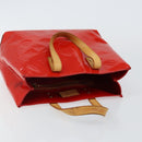 LOUIS VUITTON Monogram Vernis Reade PM Hand Bag Red Rouge M91088 LV Auth 142871-6