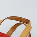 LOUIS VUITTON Monogram Vernis Reade PM Hand Bag Red Rouge M91088 LV Auth 142871-14