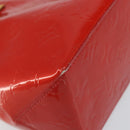 LOUIS VUITTON Monogram Vernis Reade PM Hand Bag Red Rouge M91088 LV Auth 142872-15