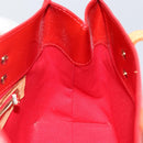 LOUIS VUITTON Monogram Vernis Reade PM Hand Bag Red Rouge M91088 LV Auth 142872-19