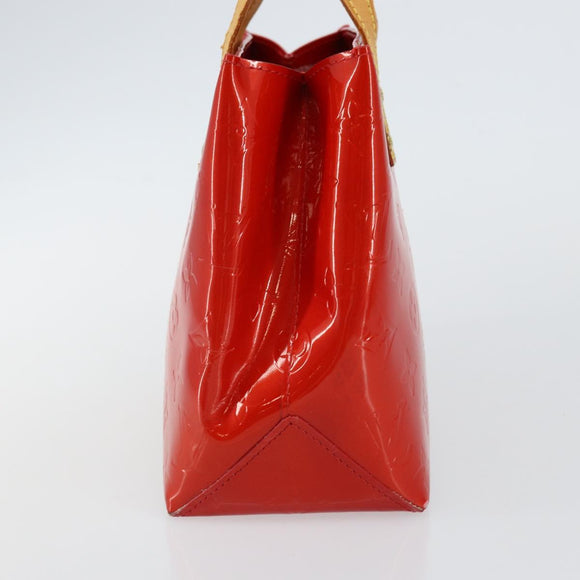 LOUIS VUITTON Monogram Vernis Reade PM Hand Bag Red Rouge M91088 LV Auth 142872